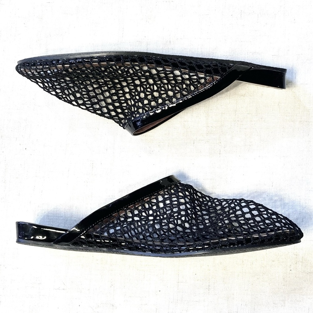Fishnet Mule Ballerina Flat